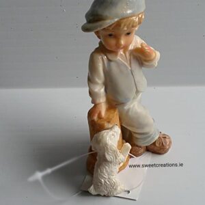 Boy or Girl Cake with Dog Topper - Baby & Christening - Image 1