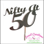 Nifty At 50 Cake Pick