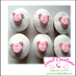 Edible Pig Cake Decoration