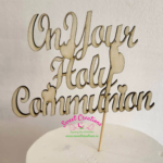 On Your Holy Communion Wooden Cake Pick