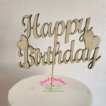 Happy Birthday Wooden Cake Pick