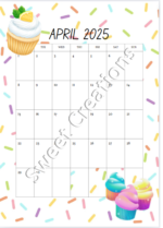 Be My Cupcake - 2025 Calendar - Image 4