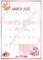 Love To Bake - 2025 Calendar - Image 3
