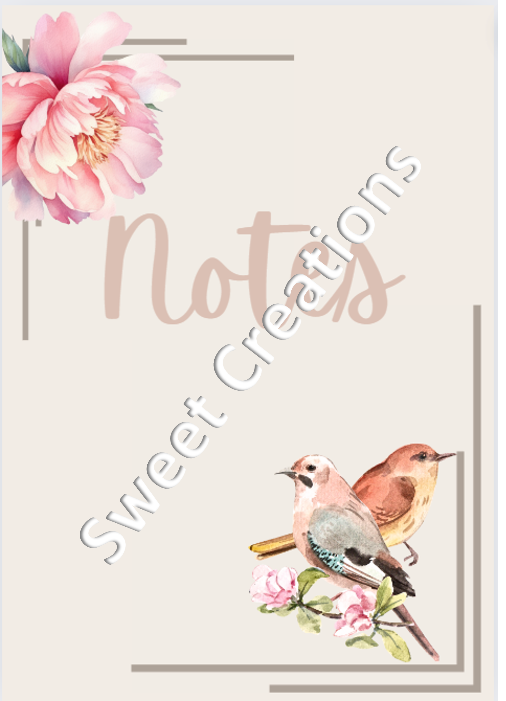 wp-image-679cbc6f7f55c.png Peony and Bird Notepaper-Digital Download - Image 1